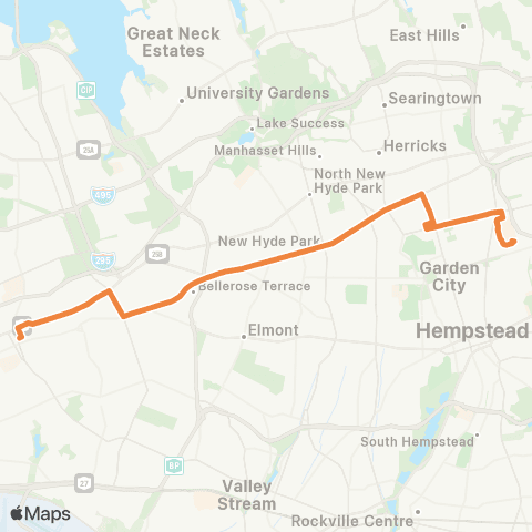 NICE Bus Jericho Tp map