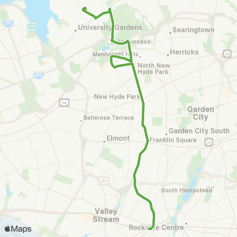 NICE Bus Franklin Av / New Hyde Park Rd map