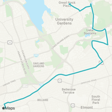 NICE Bus Hillside Av / Lakeville Rd map