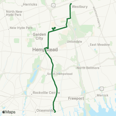 NICE Bus Grand Av / Clinton Rd map