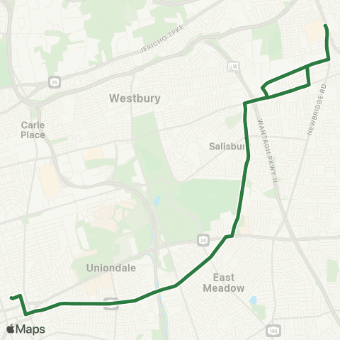 NICE Bus Front St / Carman Av map