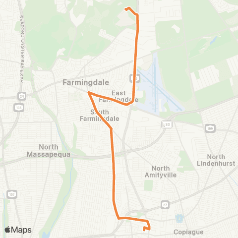 NICE Bus Sr-110 / Carmans Rd map