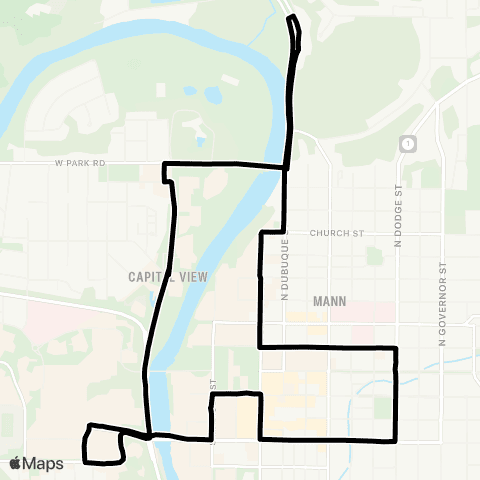 Nite Ride Route 2 map