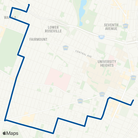 NJ Transit Kinney map