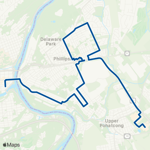 NJ Transit South Main Street map