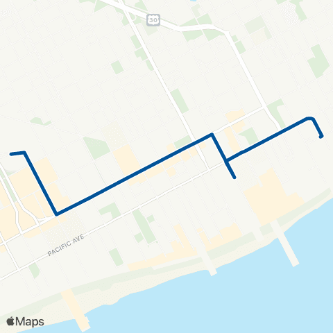 NJ Transit A.C. Rail - Hard Rock / Resorts map