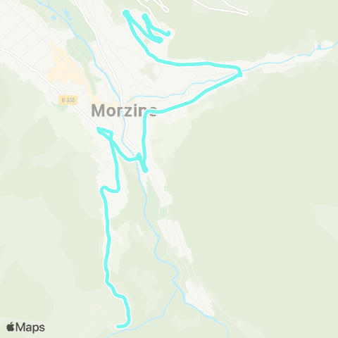 Navettes Morzine-Avoriaz Croix du haut - Le Rocher map