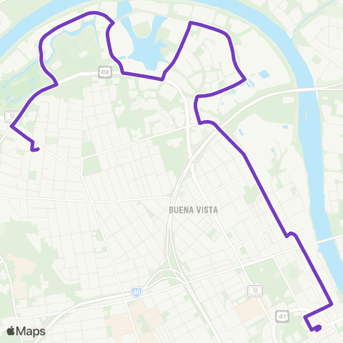 WeGo Public Transit Metrocenter map