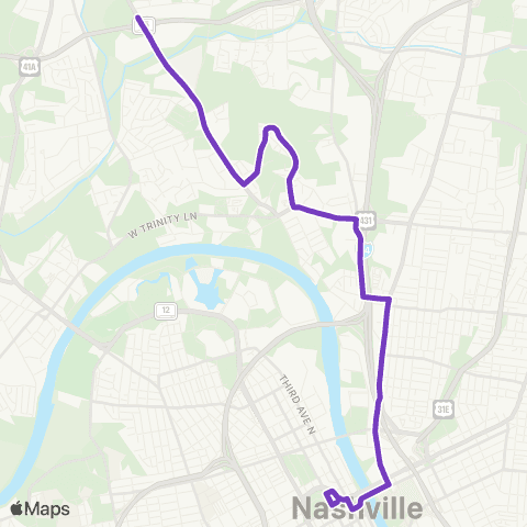 WeGo Public Transit Golden Valley map