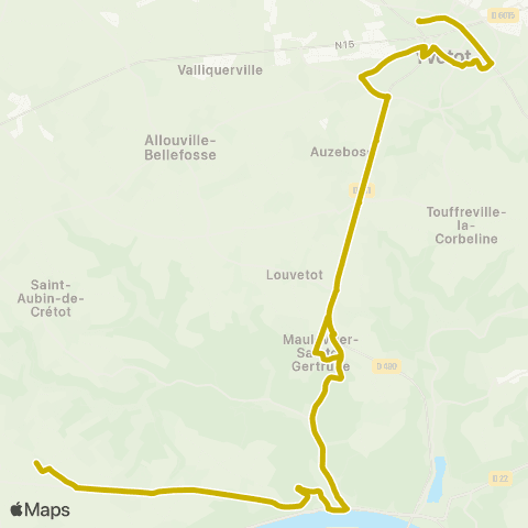 Nomad Car Région Caudebec-en-Caux <> Yvetot map