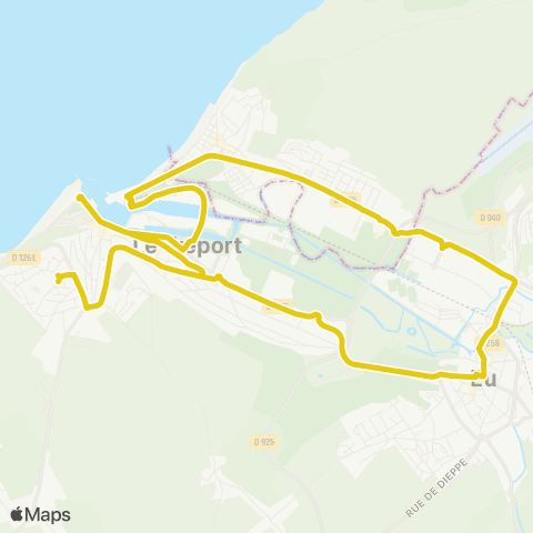 Nomad Car Région Le Tréport <> Mers-les-Bains <> Eu map