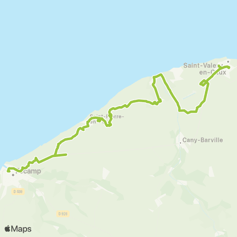 Nomad Car Région Saint-Valéry-en-Caux <> Fécamp map