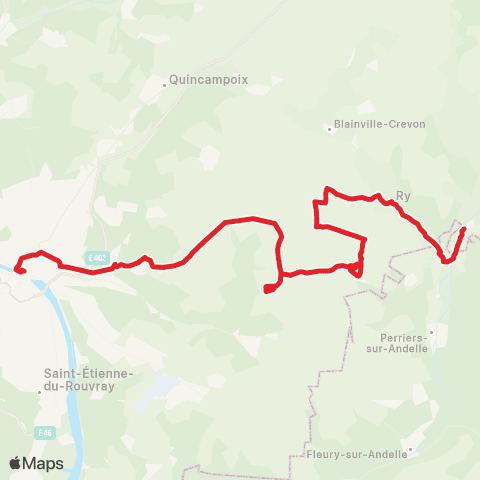 Nomad Car Région Gournay-en-Bray <> Vascoeuil <> Rouen map