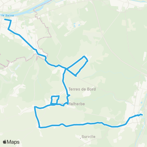 Nomad Car Région Elbeuf <> Louviers map