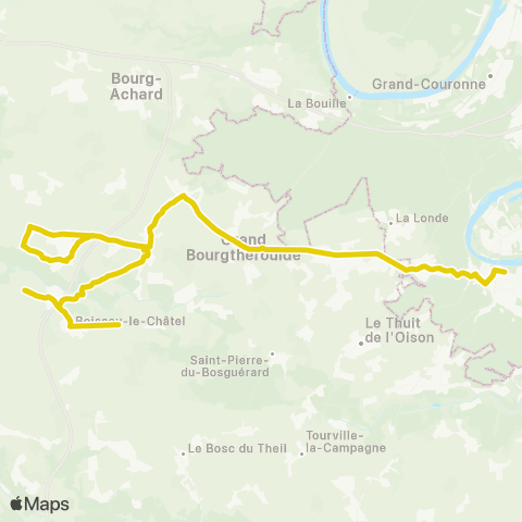 Nomad Car Région Boissey-le-Chatel <> Elbeuf map