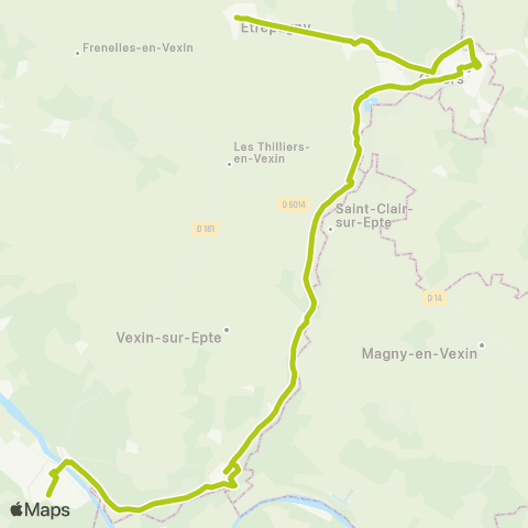 Nomad Car Région Étrépagny <> Gasny <> Vernon map