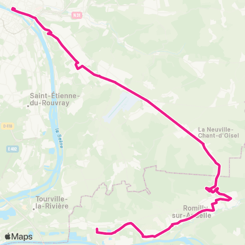 Nomad Car Région Alizay <> Rouen map