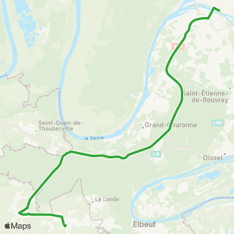 Nomad Car Région Bosroumois <> Rouen map
