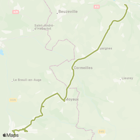 Nomad Car Région Lisieux <> Pont-Audemer map