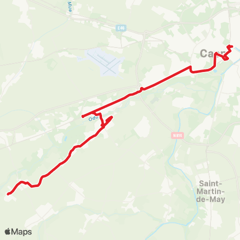 Nomad Car Région Bougy <> Caen map