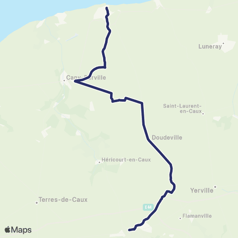Nomad Car Région Saint-Valéry-en-Caux <> Yvetot map
