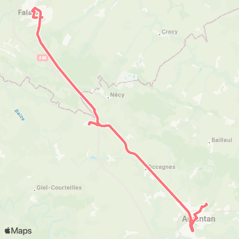 Nomad Car Région Falaise <> Argentan map