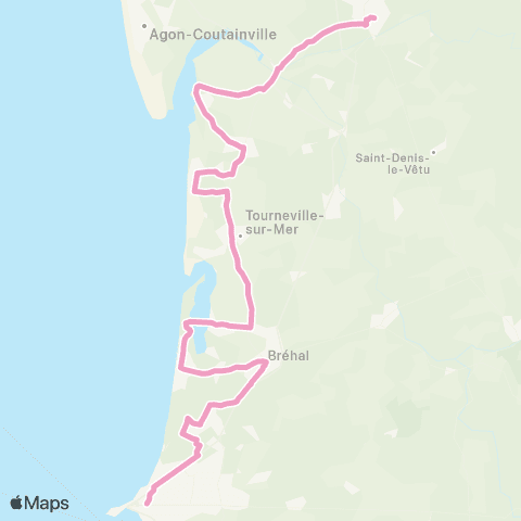 Nomad Car Région Coutances <> Granvillais map
