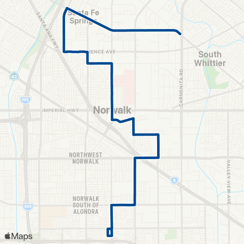 Norwalk Transit Gateway Plaza / Norwalk / 166th Street map