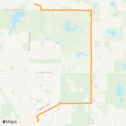 EMBARK 12 NE / Rock Creek Rd map