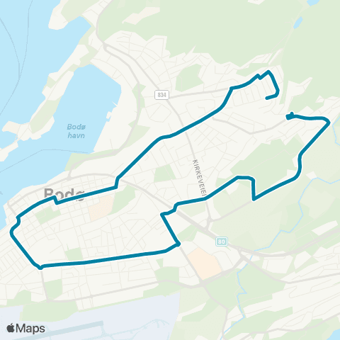 Reis Nordland Vollen - Bodø sentrum - Stordalen map