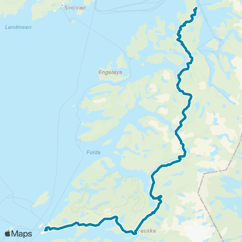 Reis Nordland Bodø - Fauske - Narvik / Sortland map