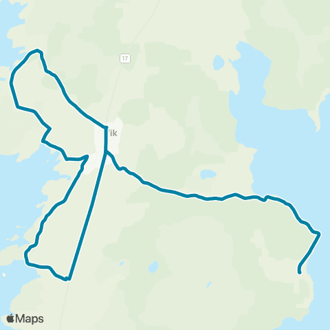 Reis Nordland Vik-Olsvik map