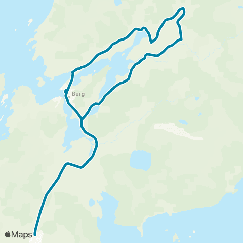Reis Nordland Berg-Dalbotn map