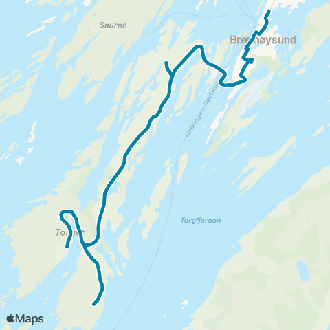 Reis Nordland Brønnøysund-Torget map