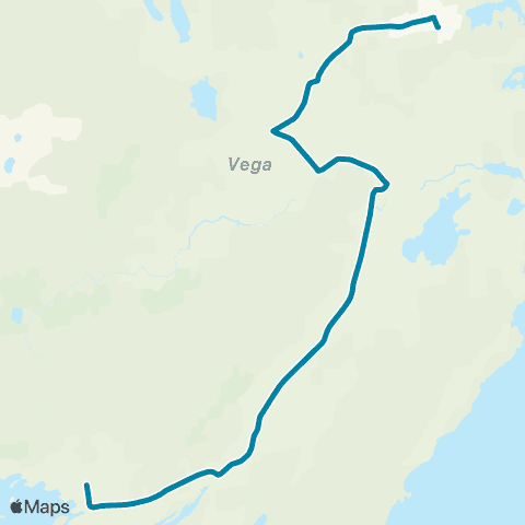 Reis Nordland Gladstad-Eidem map
