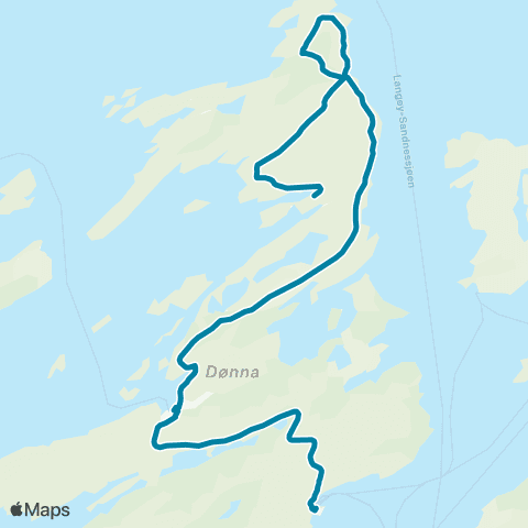 Reis Nordland Dønna Nord map