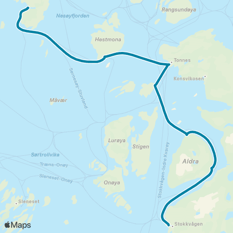 Reis Nordland Lurøy map
