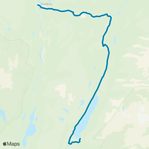 Reis Nordland Fiplingdal-Trofors map