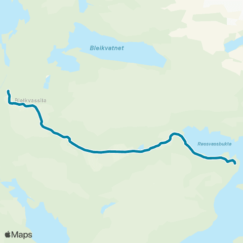 Reis Nordland Mo-Korgen-Bleikvassli map