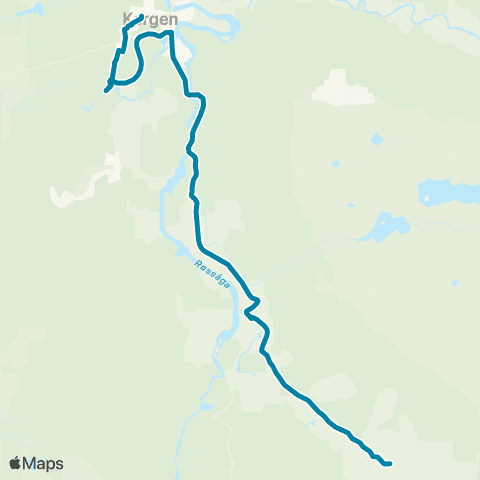 Reis Nordland Korgen-Bryggfjelldal map