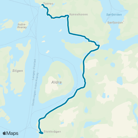 Reis Nordland Mo-Tonnes map