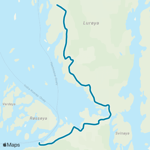 Reis Nordland Onøy-Lurøy map