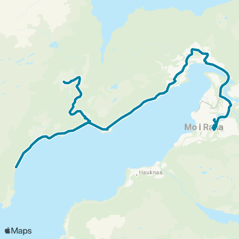 Reis Nordland Snefjellåga-Altermark - Båsmo s map