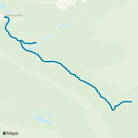Reis Nordland Mo-Grønnfjelldal-Storforsheia map