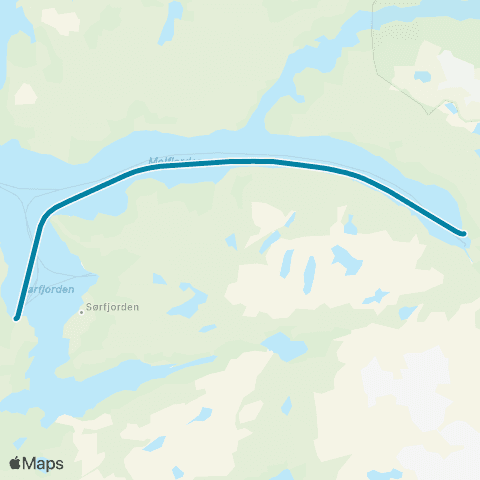 Reis Nordland Kilboghamn-Melfjordbotn map
