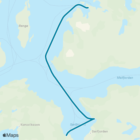 Reis Nordland Jektvik - Kilboghamn A-ferge map