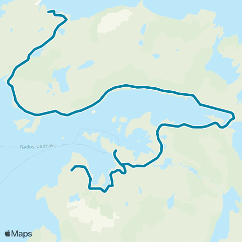 Reis Nordland Jektvik map