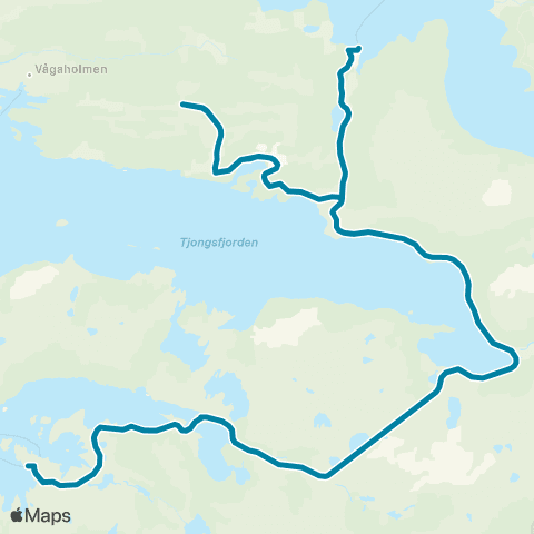 Reis Nordland Ågskaret map