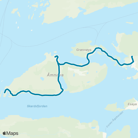 Reis Nordland Åmøyhamn-Engavågen map