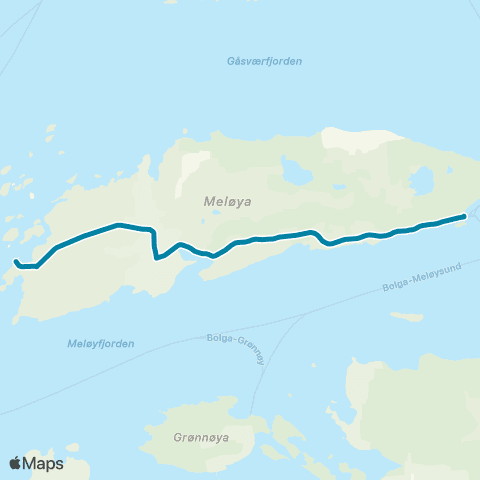 Reis Nordland Meløya map